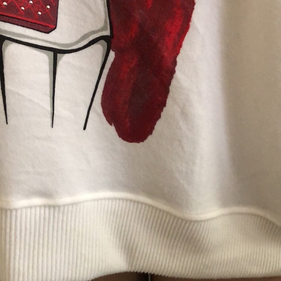 NWT Plus Size Joyeux Noel Paris Eiffel Tower Merry Christmas Santa Girl Sweater - Picture 7 of 12